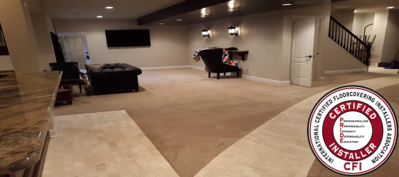 carpet with installation