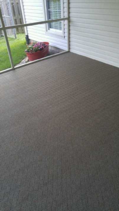 carpet with installation